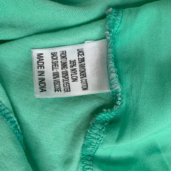 Y2K babydoll T-shirt with lace design in pink - Picture 9 of 10